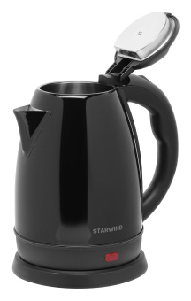Чайник электрический Starwind SKS2050 1.8л. 1800Вт черный корпус: металл/пластик - купить недорого с доставкой в интернет-магазине