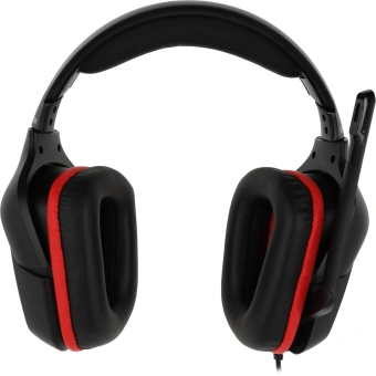 Наушники с микрофоном Logitech G331 черный/красный 2м мониторные оголовье (981-000758) - купить недорого с доставкой в интернет-магазине