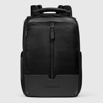 Рюкзак мужской Piquadro Marcel CA6822W138/N черный кожа/ткань - купить недорого с доставкой в интернет-магазине