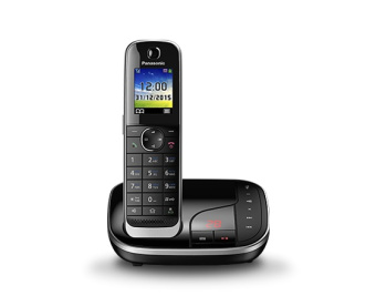 Р/Телефон Dect Panasonic KX-TGJ320RUB черный автооветчик АОН - купить недорого с доставкой в интернет-магазине