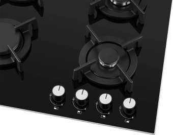 Газовая варочная поверхность Weissgauff HG 640 BGV черный - купить недорого с доставкой в интернет-магазине