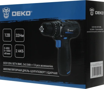 Дрель-шуруповерт Deko GCD12DU аккум. патрон:быстрозажимной (кейс в комплекте) (063-4038) - купить недорого с доставкой в интернет-магазине
