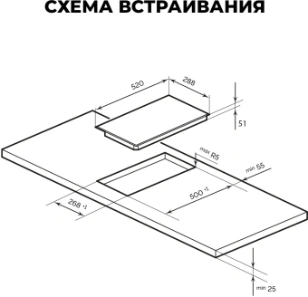 Варочная поверхность Lex EVH 320M BL черный - купить недорого с доставкой в интернет-магазине