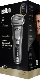 Бритва сетчатая Braun Series 9 9615s реж.эл.:5 питан.:аккум. серебристый - купить недорого с доставкой в интернет-магазине
