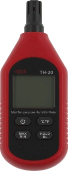 Термогигрометр RGK TH-20 портативный красный/черный (778619) - купить недорого с доставкой в интернет-магазине