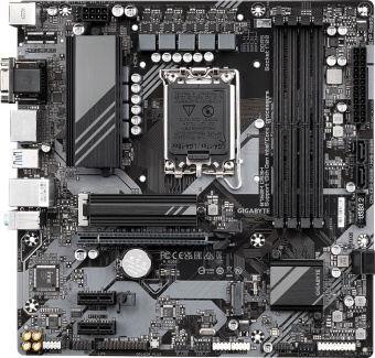 Материнская плата Gigabyte B760M DS3H Soc-1700 Intel B760 4xDDR5 mATX AC`97 8ch(7.1) 2.5Gg RAID+VGA+HDMI+DP - купить недорого с доставкой в интернет-магазине