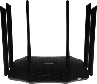 Роутер беспроводной Tenda AC21 AC2100 10/100/1000BASE-TX черный - купить недорого с доставкой в интернет-магазине