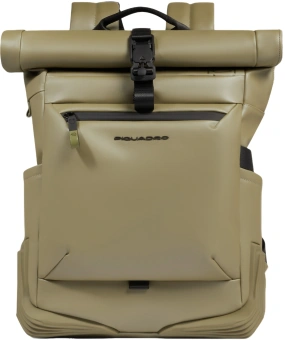 Рюкзак мужской Piquadro Corner 2.0 CA6291C2OW/VE3 роллтоп фисташковый полиуретан - купить недорого с доставкой в интернет-магазине
