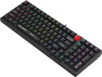 Клавиатура A4Tech S98 механическая черный USB for gamer LED (S98 BLACK) кабель 1.8м - купить недорого с доставкой в интернет-магазине