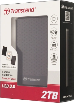 Жесткий диск Transcend USB3.0 2TB TS2TSJ25A3K StoreJet 25A3 2.5" черный - цена, купить или заказать с доставкой в интернет-магазине Жесткий диск Transcend USB3.0 2TB TS2TSJ25A3K StoreJet 25A3 2.5" черный - купить недорого с доставкой в интернет-магазине