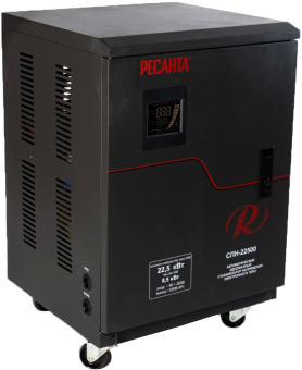 Стабилизатор напряжения Ресанта СПН-22500 однофазный черный (63/6/30) - купить недорого с доставкой в интернет-магазине