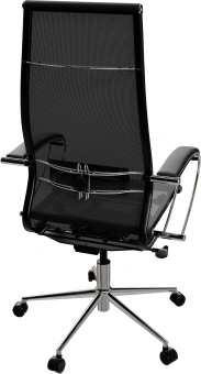 Кресло Метта ErgoLife Set 7 черный сиденье черный сетка с подголов. крестов. металл хром - купить недорого с доставкой в интернет-магазине
