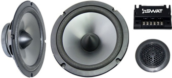 Колонки автомобильные Swat SP-B6.2 (без решетки) 250Вт 88дБ 4Ом 16.5см (6 1/2дюйм) компонентные двухполосные - купить недорого с доставкой в интернет-магазине