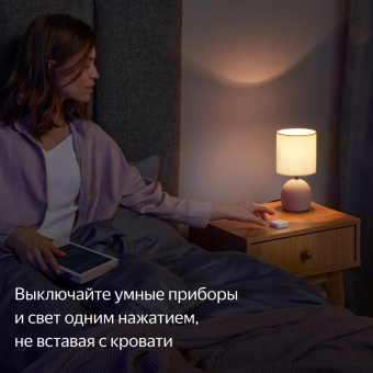 Умная кнопка Yandex YNDX-00524 белый - купить недорого с доставкой в интернет-магазине