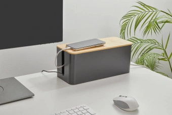 Органайзер Cactus CS-BOX-BL черный/бамбук - купить недорого с доставкой в интернет-магазине