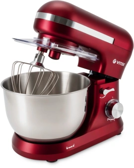 Миксер планетарный Vitek VT-PM0111 1500Вт вишневый - купить недорого с доставкой в интернет-магазине