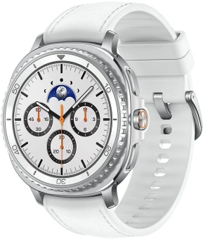 Смарт-часы Samsung Galaxy Watch 8 Classic LTE 46мм 1.34" Super AMOLED корп.серебристый рем.белый (SM-L505FZWACAU) - цена, купить или заказать с доставкой в интернет-магазине Смарт-часы Samsung Galaxy Watch 8 Classic LTE 46мм 1.34" Super AMOLED корп.серебристый рем.белый (SM-L505FZWACAU) - купить недорого с доставкой в интернет-магазине