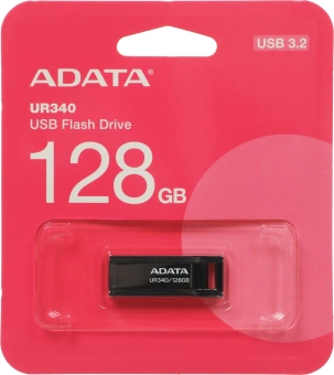 Флеш Диск A-Data 128GB UR340 AROY-UR340-128GBK USB3.2 черный - купить недорого с доставкой в интернет-магазине