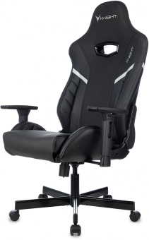 Кресло игровое Knight Thunder 5X черный экокожа крестов. металл - купить недорого с доставкой в интернет-магазине