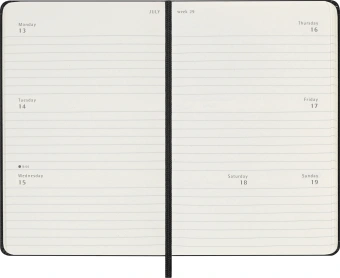 Еженедельник Moleskine CLASSIC WKLY Pocket 90x140мм 144стр. черный - купить недорого с доставкой в интернет-магазине