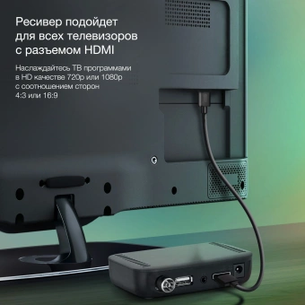 Ресивер DVB-T2 Starwind CT-160 черный - купить недорого с доставкой в интернет-магазине