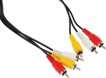 Кабель аудио-видео Ningbo 3хRCA (m)/3хRCA (m) 2м. черный (JAAC027-2) - купить недорого с доставкой в интернет-магазине