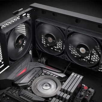 Вентилятор для корпуса Thermaltake Toughfan 14 Pro 140х140x25 черный 4-pin 31.6дБ (CL-F140-PL14BL-A) Ret - купить недорого с доставкой в интернет-магазине