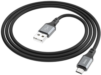 Кабель Hoco X86 Micro Spear X86 MICRO USB (m)-micro USB (m) 1м черный коробка - купить недорого с доставкой в интернет-магазине