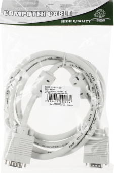 Кабель Ningbo CAB016S-06F VGA (m) VGA (m) 1.8м феррит.кольца - купить недорого с доставкой в интернет-магазине