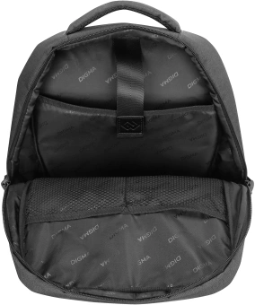 Рюкзак для ноутбука 15.6" Digma Business B1 черный полиэстер (DGBP15B1BK) - купить недорого с доставкой в интернет-магазине