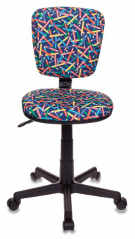 Кресло детское Бюрократ CH-204NX синий карандаши крестов. пластик - купить недорого с доставкой в интернет-магазине