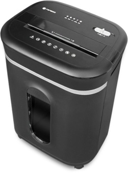 Шредер Heleos УМ28-5 черный/серебристый (секр.P-5) фрагменты 12лист. 28лтр. скрепки скобы пл.карты CD - купить недорого с доставкой в интернет-магазине