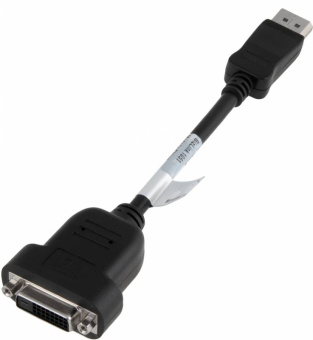Переходник HP DisplayPort (m) DVI-D (f) 0.19м (FH973AA) черный - купить недорого с доставкой в интернет-магазине
