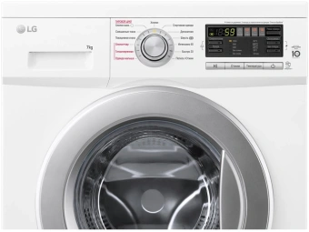 Стиральная машина LG F1296HDS1 класс: A загр.фронтальная макс.:7кг белый инвертор - купить недорого с доставкой в интернет-магазине