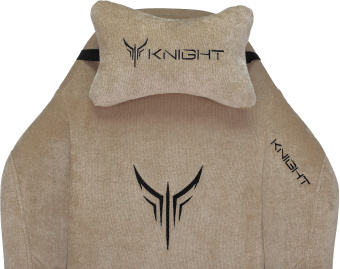 Кресло игровое Knight N1 Fabric бежевый Light-21 с подголов. крестов. металл - купить недорого с доставкой в интернет-магазине
