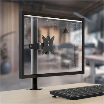 Кронштейн для мониторов Holder MDS-M101-B черный 13"-32" макс.8кг настольный поворот и наклон верт.перемещ. - купить недорого с доставкой в интернет-магазине