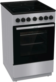Плита Электрическая Gorenje GEC5B60SG серый стеклокерамика (без крышки) - купить недорого с доставкой в интернет-магазине