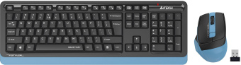 Клавиатура + мышь A4Tech Fstyler FGS1035Q клав:черный/синий мышь:черный/синий USB беспроводная Multimedia (FGS1035Q NAVY BLUE) - купить недорого с доставкой в интернет-магазине