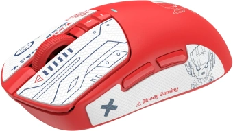 Мышь A4Tech Bloody R72 Pro красный/белый/рисунок оптическая 26000dpi беспров. USB-C 7but (R72 PRO PYRO BLAZE) - купить недорого с доставкой в интернет-магазине