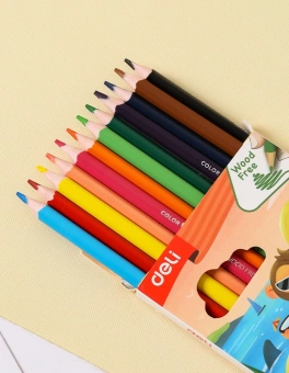 Карандаши цв. Deli EC00120 ColoRun трехгран. пластик 24цв. коробка/европод. (24шт) - купить недорого с доставкой в интернет-магазине