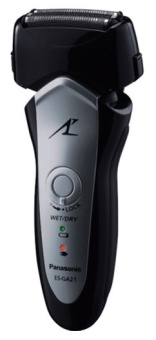Бритва сетчатая Panasonic ES-GA21 реж.эл.:3 питан.:аккум. черный/серый - купить недорого с доставкой в интернет-магазине