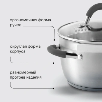 Набор посуды Rondell Flamme RDS-1957 7 предметов - купить недорого с доставкой в интернет-магазине