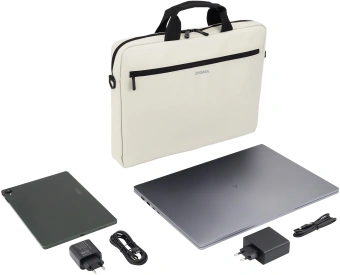 Сумка для ноутбука 16" Digma R-213 серый/черный полиэстер (R213GBK) - купить недорого с доставкой в интернет-магазине