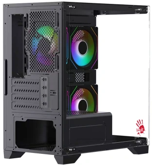 Корпус Bloody BD-CC103F черный без БП mATX 7x120mm 1xUSB2.0 1xUSB3.0 audio bott PSU - купить недорого с доставкой в интернет-магазине