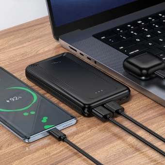 Мобильный аккумулятор Hoco J165 Honey 10000mAh 3A черный (66299) - купить недорого с доставкой в интернет-магазине