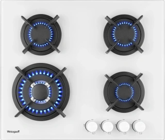 Газовая варочная поверхность Weissgauff HGG 640 WGW белый - купить недорого с доставкой в интернет-магазине