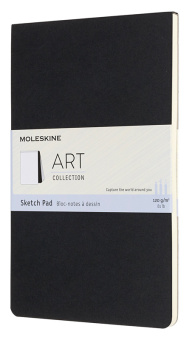 Блокнот для рисования Moleskine ART SOFT SKETCH PAD ARTSKPAD3 Large 130х210мм 48стр. мягкая обложка черный - купить недорого с доставкой в интернет-магазине