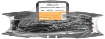 Удлинитель силовой PROconnect PROc-Uc (13-4914) 2x0.75кв.мм 1розет. 20м ПВС 6A пласт.рамка черный - купить недорого с доставкой в интернет-магазине