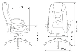 Кресло игровое Zombie 8 черный эко.кожа крестов. пластик - купить недорого с доставкой в интернет-магазине