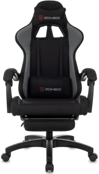 Кресло игровое Zombie Shadow черный/серый с подголов. крестов. пластик подст.для ног пластик черный - купить недорого с доставкой в интернет-магазине